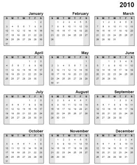 Annual Calendar on Printable Yearly   Annual Calendars   Keepandshare