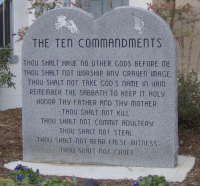 List of the Ten Commandments
