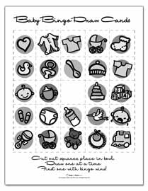 Click for printable baby shower games