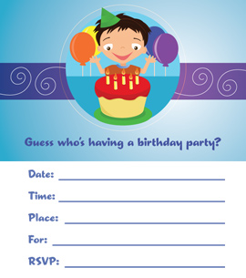 Click for printable Invitation cards