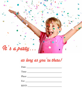 Click for printable Invitation cards