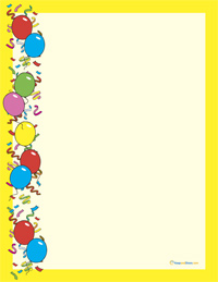 Click for printable Writing Stationery