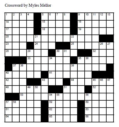 Newsday Crossword on Crossword Puzzles From Newspapers